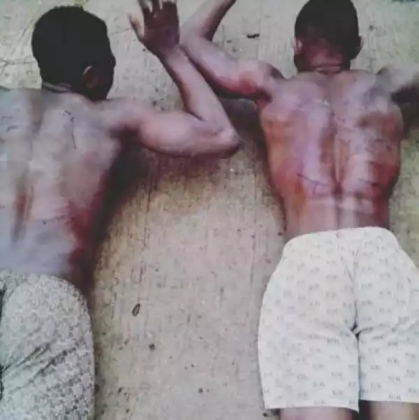 View This And See What They Did To These Two Boys In A Nigerian University